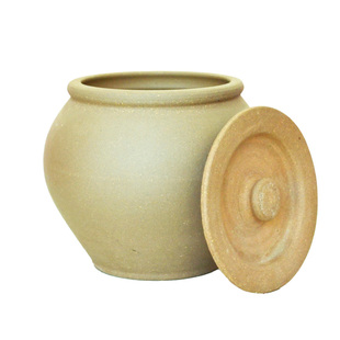 无釉茶叶罐子陶罐粗陶防虫防潮陶瓷家用复古老式土陶瓷家用米缸