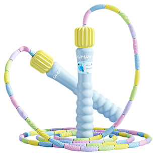 跳绳儿童小学专用幼儿园大班初学竹节绳子5岁小学生不打结跳神