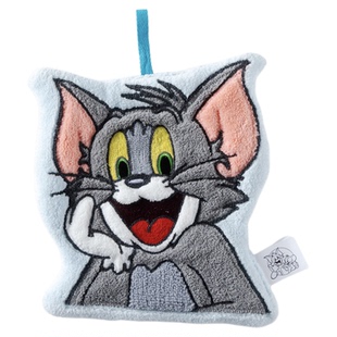 Tom and Jerry正版猫和老鼠卡通刺绣擦手巾珊瑚绒手帕毛巾挂式