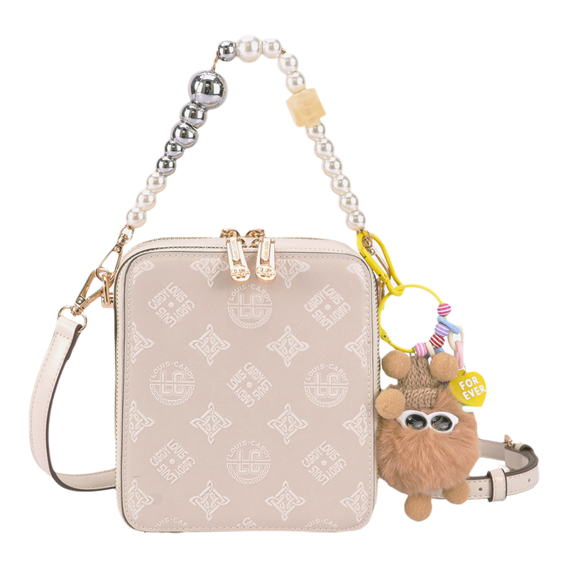 路易卡迪方包珠光色珍珠