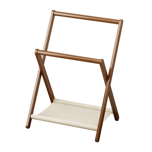 儿童衣架落地可折叠衣帽架卧室床边放衣服神器非实木挂衣架不占地