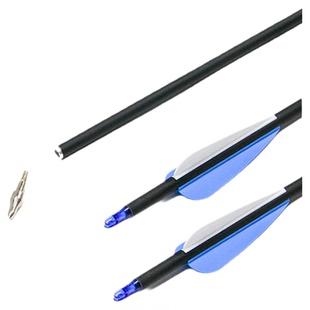 弓箭射击箭支成人传统弓反曲复合弓玻纤 纯碳 混碳真羽箭射箭箭支