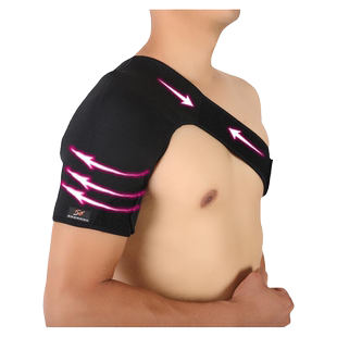 神飞弹力可调加压护肩保暖睡觉男女士羽毛球篮球运动护具护单肩套