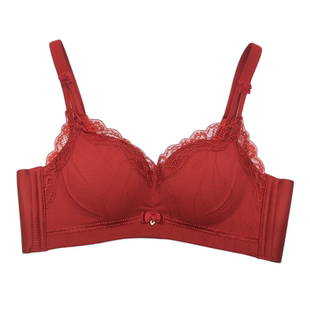 水晶伴侣8531甜美可爱蕾丝无钢圈内衣女小胸显大不空杯聚拢文胸厚