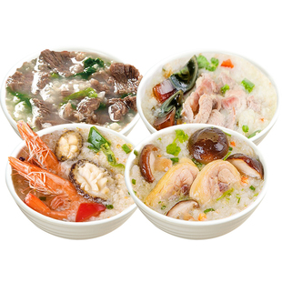 冻干速食粥早餐免煮冲泡懒人即食品皮蛋瘦牛肉海鲜粥代餐方便早饭