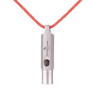 必唯纯钛户外求生口哨救生哨子装备登山超大声响亮儿童带绳子裁判