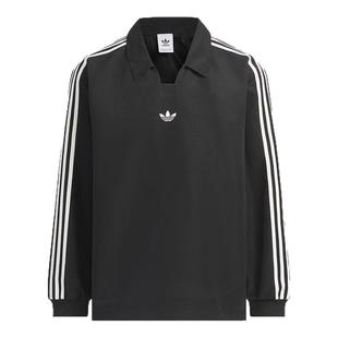 Adidas阿迪达斯三叶草男装2025秋季新款RUGBY长袖POLO衫KF9602