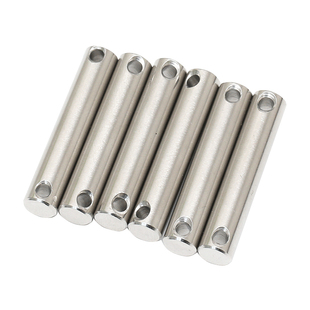 GB880双头带孔圆柱销304不锈钢销轴定位销插销销钉M3M4M5M6M8M10