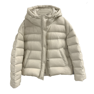 2025新款韩版排骨龟背羽绒服女冬季加厚保暖连帽泡芙感短款外套女