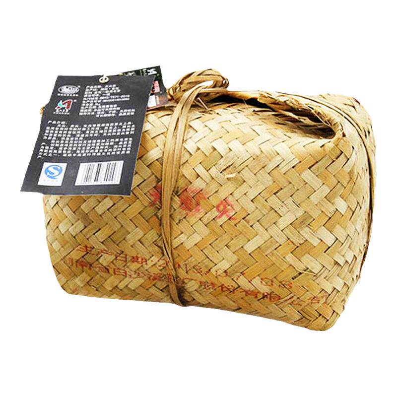 2012陈年老茶湖南安化黑茶白沙溪竹篓天尖茶2000g贡品散茶收藏
