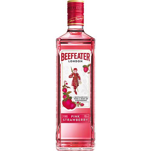 【进口】Beefeater必富达粉红金酒杜松子风味配制酒700ml洋酒特调