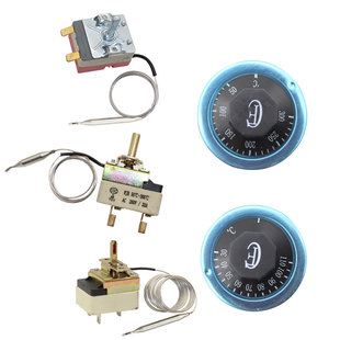 30-110度50-300度电烤箱油炸炉旋钮温控器 面汤锅温控开关220V25A