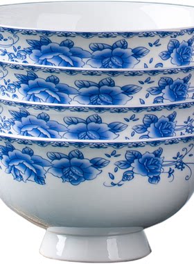 碗碟套装景德镇陶瓷餐具高温青花