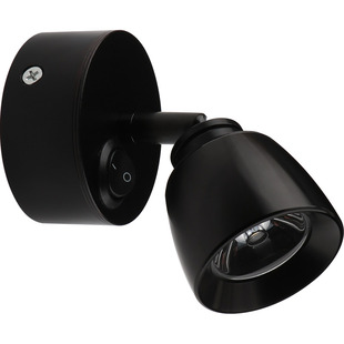 客厅黑色明装射灯背景墙灯万向 过道玄关灯床头壁灯照画led射灯3W