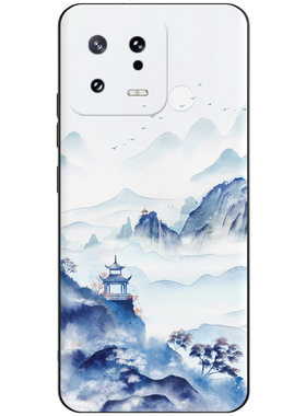小米13硅胶软壳中国风浮雕全包