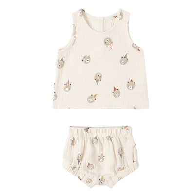 QuincyMae宝宝T恤短裤连衣裙