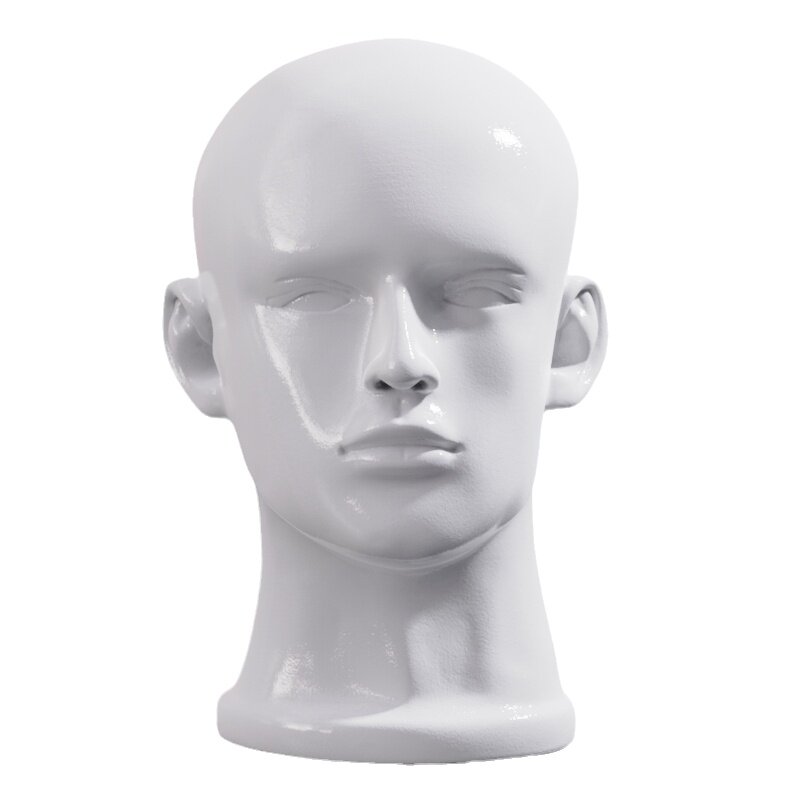 万世宫男士模特头假发头模展示架