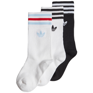 Adidas/阿迪达斯正品三叶草 CREW SOCK 3P 儿童运动袜子 GD3135