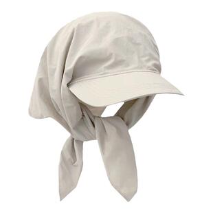 Jennie同款头巾帽子小众甜美防晒绑带防晒遮阳帽户外露营风鸭舌帽