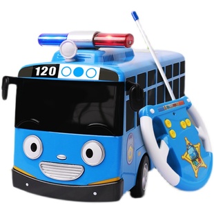韩国tayo太友小公交车警车遥控车宝宝公共巴士4岁汽车玩具男孩3岁