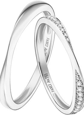 【培育】钻石Fanci范琦【莫比乌斯系列】钻戒18K金培育钻石送女友