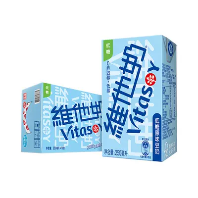 维他奶低糖原味豆奶整箱