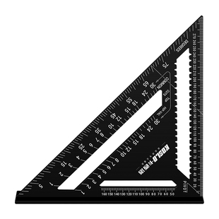 精品铝合金三角尺木工装修加不锈钢大三角尺45度钢角尺直尺刻度尺