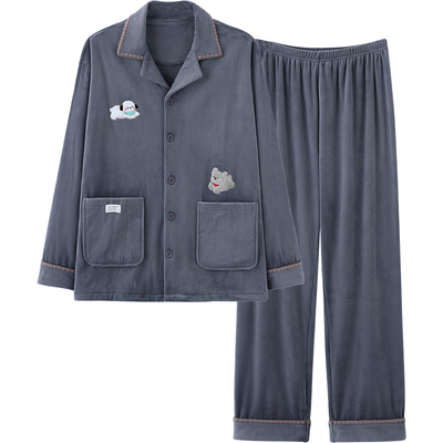 思莉太太海岛绒情侣睡衣