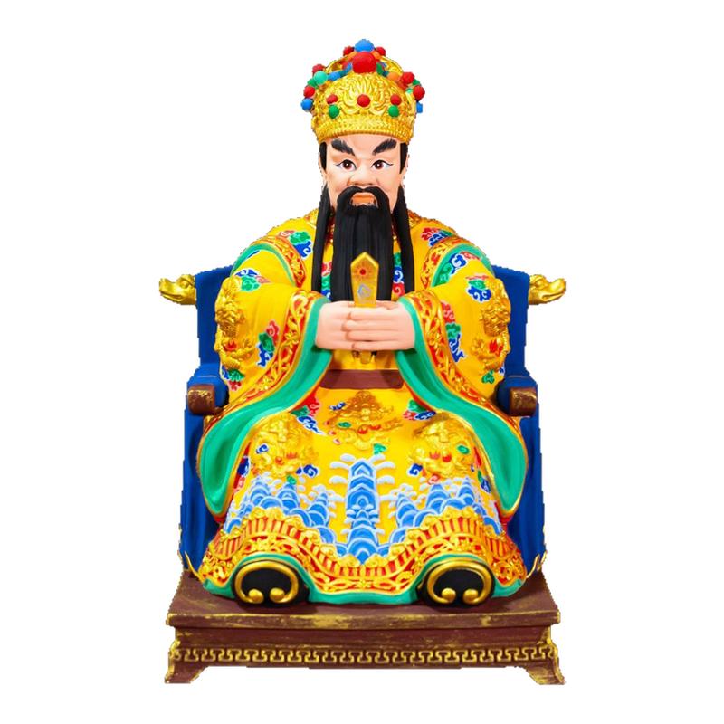 藏式仿古鎏金龙王(五爷)铜摆件
