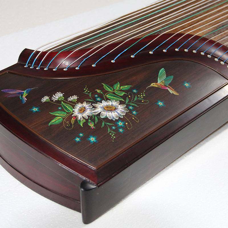 【黑檀木古筝】现货黑檀木漆画古筝 阔叶黄檀1.63米演奏古筝批发,乐器/吉他/钢琴/配件,古筝,淘宝优惠券,粉丝福利购,淘宝优惠卷