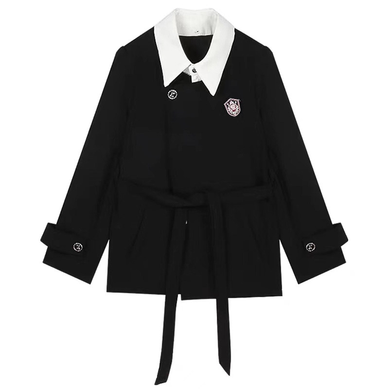 学院街头风外套长款聚酯