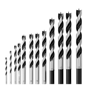 钻头木工专用麻花钻木头打孔三尖开孔器手电钻木板钻孔支罗钻8mm