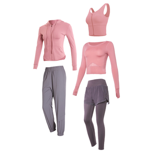 瑜伽服套装女秋冬新款高端专业健身晨跑步装备时尚长袖休闲运动衣