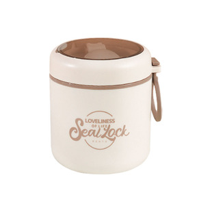 杯子早餐杯豆浆杯外带燕麦杯带盖勺粥杯隔夜酸奶麦片杯牛奶杯汤壶