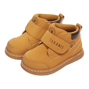 泰兰尼斯春季新款儿童皮靴男宝宝小黄靴宝宝女童防滑软底短筒靴子