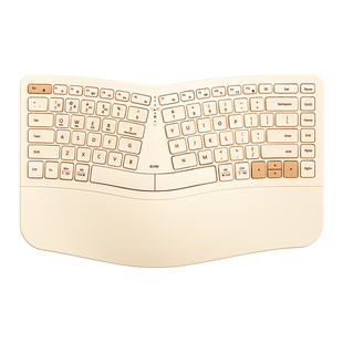 BOW航世人体工学键盘有线无线蓝牙三模充电静音笔记本USB办公打字