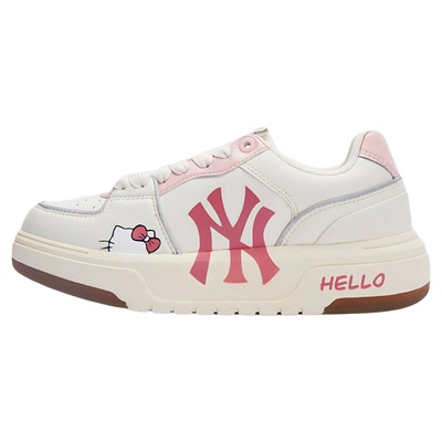 MLB女款低帮粉色板鞋休闲百搭