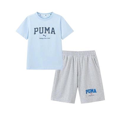 PUMA彪马套装新款中大童运动速干