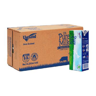 纽仕兰进口g蛋纯牛奶250ml×24盒