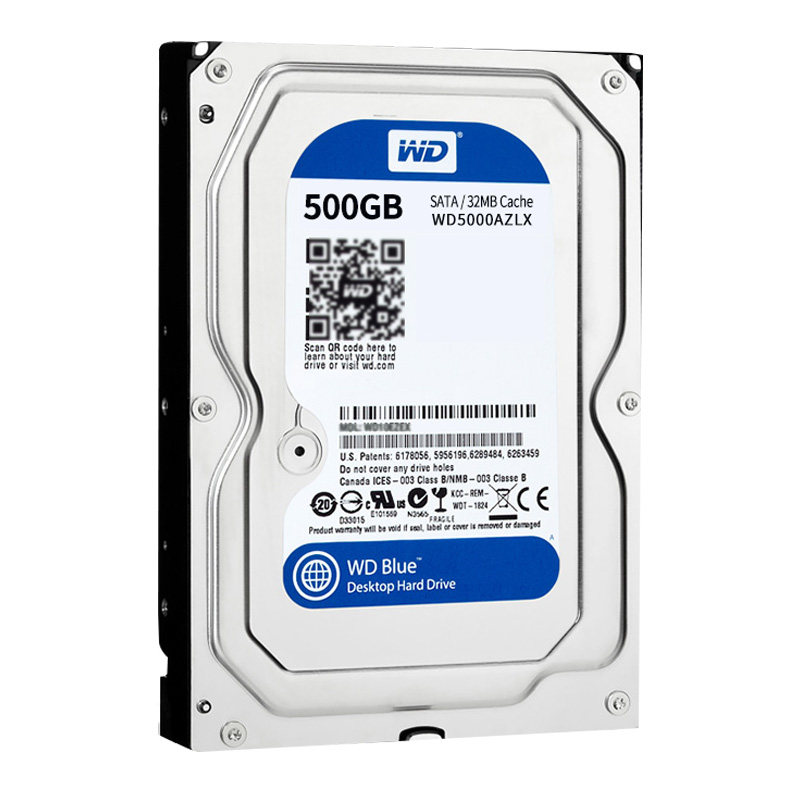 蓝盘500G西部数据WD5000AZLX/AAKX台式机械硬盘电脑游戏72转固态