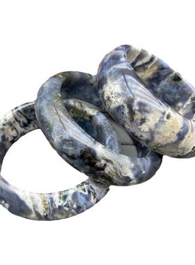 老矿海洋碧玉手镯民族风饰品