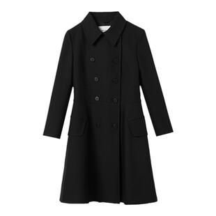 朗姿赫本风高智法式中长裙2025秋季新款气质收腰修身长袖连衣裙