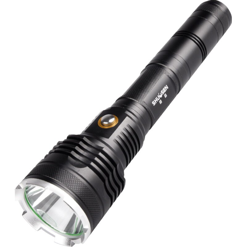 硕森led可充电式探照多功能户外家用远射灯防身超亮强光手电筒