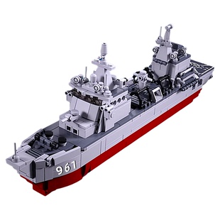 大型舰艇2025年新款战舰拼装积木8拼图6到12岁玩具男孩10生日礼物