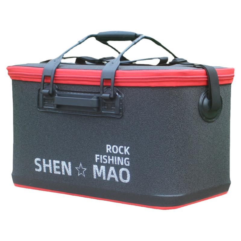 shenmao不压扁48x28x30钓鱼桶eva活鱼箱水桶鱼护桶钓箱装鱼箱渔具
