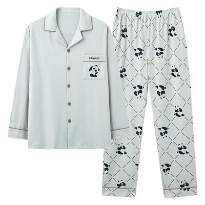 春秋季纯棉长袖睡衣大码