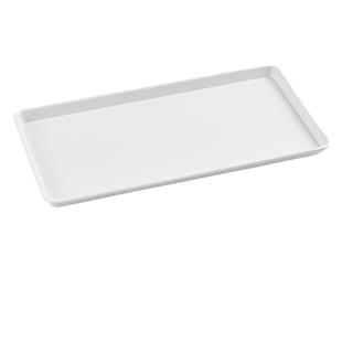 商用托盘长条形塑料慕斯蛋糕摆盘甜品冷柜展示盘细长餐具盘子创意