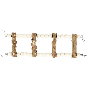 鹦鹉玩具解闷攀爬梯花椒木云梯笼内装饰虎皮牡丹专用小鸟秋千吊桥