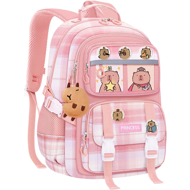小学生卡皮巴拉女孩书包
