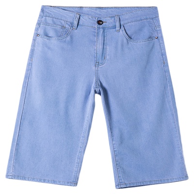 金盾2025夏季男装薄款牛仔短裤男士潮流百搭宽松冰丝凉感7分裤子